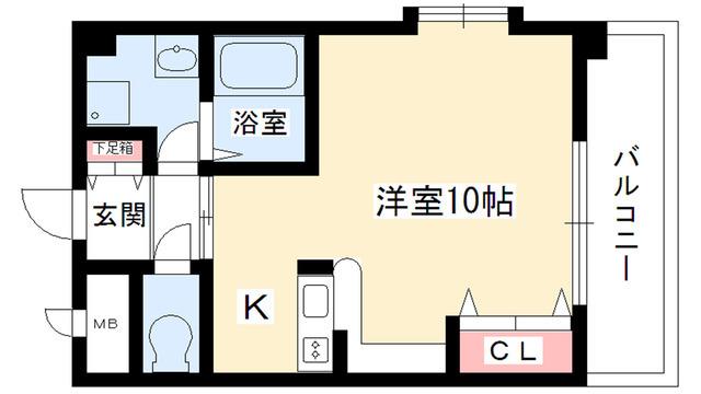 ステラヒルズ(ワンルーム/4階)の間取り写真