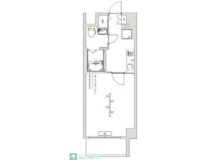 LUMINOUS浅草橋駅前(1K/3階)の間取り写真