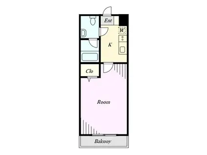 トービル柴崎(1K/1階)の間取り写真