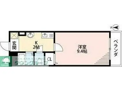 アネックス21(1K/3階)の間取り写真