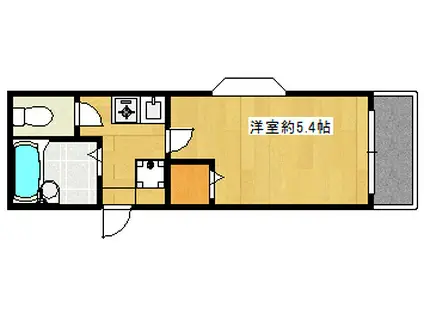 アーバ・ハイツ八幡山(1K/1階)の間取り写真