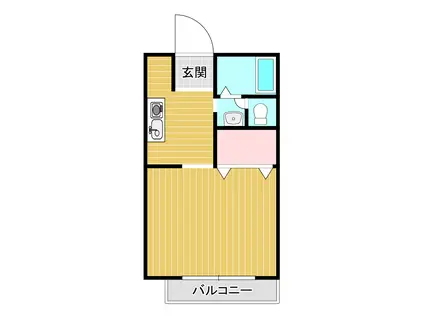 メゾン・エビス(1K/1階)の間取り写真