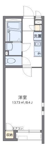 クレイノコート(1K/2階)の間取り写真