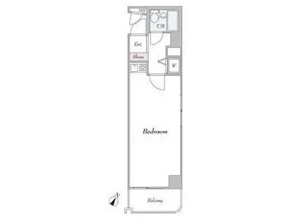 ライオンズマンシヨン生麦南(ワンルーム/6階)の間取り写真