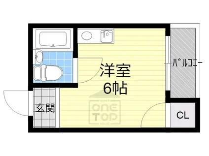 清和ハイツ(ワンルーム/3階)の間取り写真