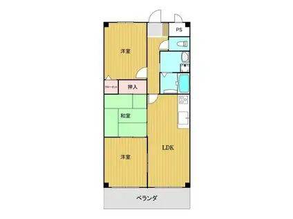 LA MAISON BRILLE(3LDK/4階)の間取り写真