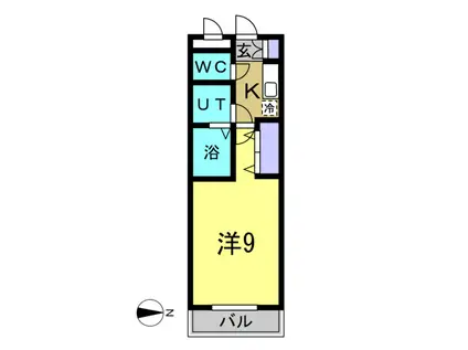 ユースハイムマルユウ(1K/3階)の間取り写真