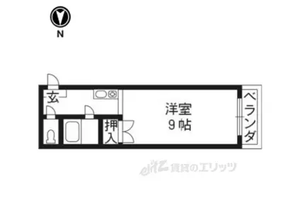 ハウスオブローゼ(1K/2階)の間取り写真