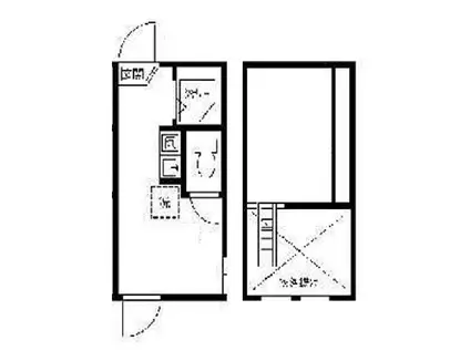 ティ・アーモ レディ(ワンルーム/1階)の間取り写真