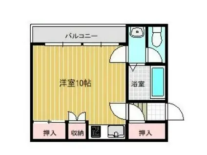 ルイーズ101(ワンルーム/1階)の間取り写真