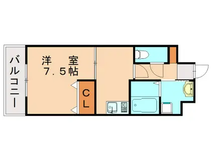 NOVA NEXUS(1K/4階)の間取り写真