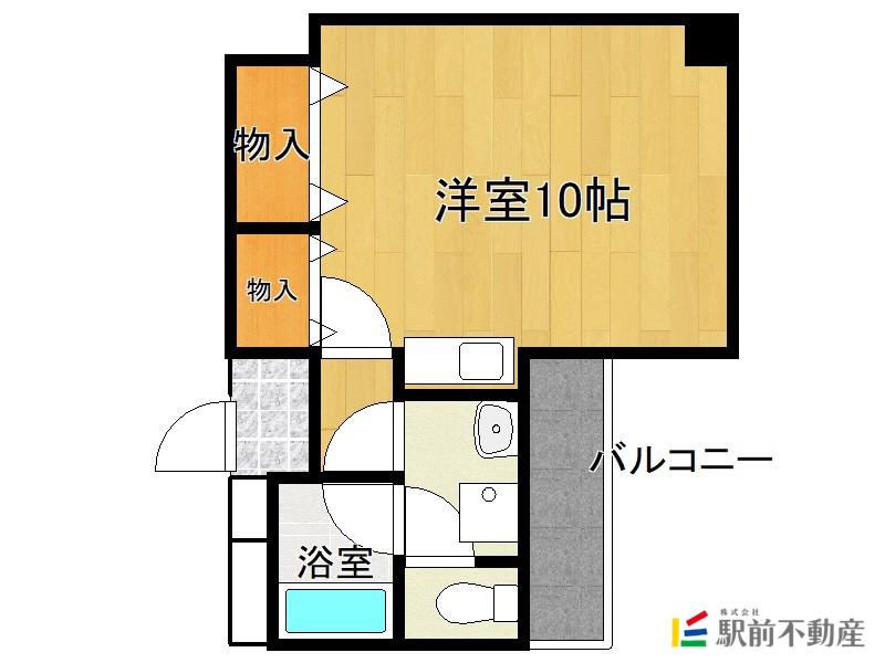 SKセントラルマンション(ワンルーム/5階)の間取り写真