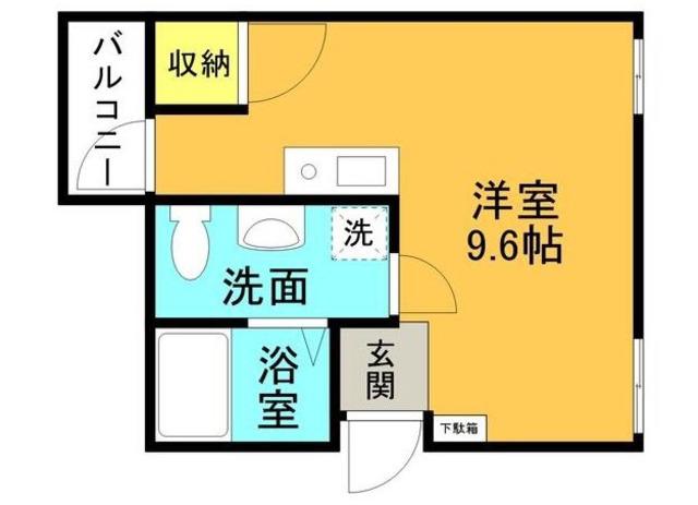 セレーノプリモI(ワンルーム/2階)の間取り写真