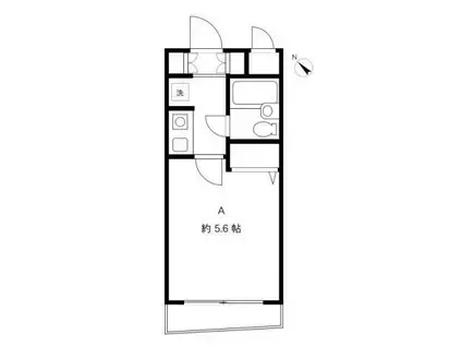 カーサスプレンディッド新宿払方町(1K/4階)の間取り写真