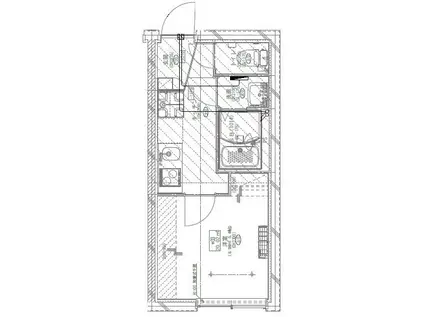 GM上落合(1K/3階)の間取り写真