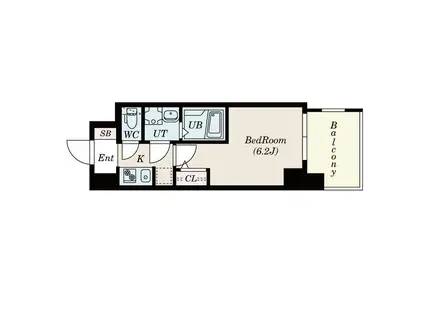 S-RESIDENCE新大阪ウエスト(1K/11階)の間取り写真