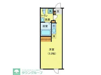 フィオーレ金町II(ワンルーム/3階)の間取り写真