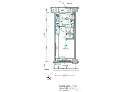 メインステージ小竹向原(1K/2階)の間取り写真
