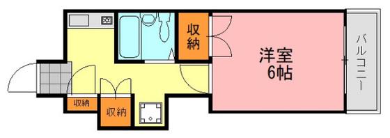 昭電社ビル(1K/3階)の間取り写真