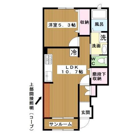 RIA CASA(1LDK/1階)の間取り写真
