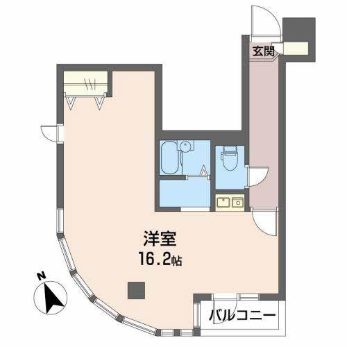 ジュネス佐久間(ワンルーム/3階)の間取り写真