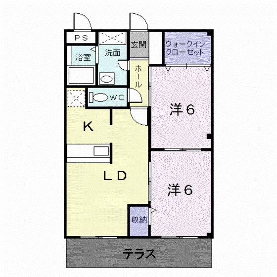 CASA&MICHIROOM宮島口西(2LDK/3階)の間取り写真