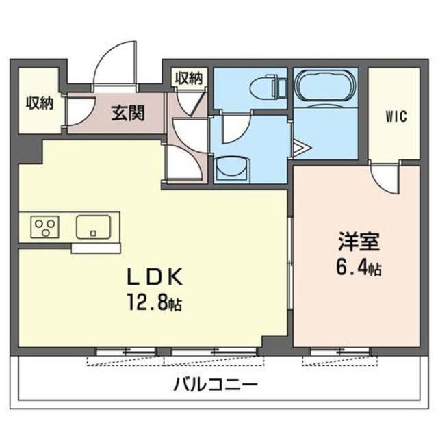 ラヴィル アール(1LDK/4階)の間取り写真