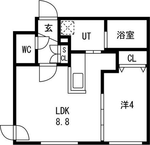 ONE STAGEひばりが丘II(1LDK/2階)の間取り写真