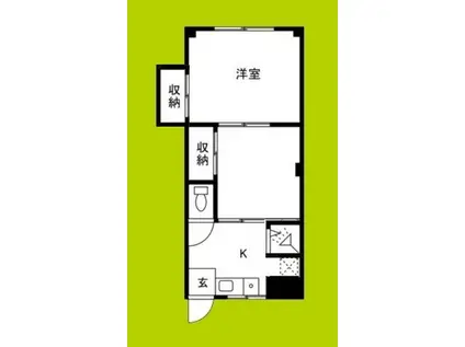 新今里マンション(2DK/3階)の間取り写真