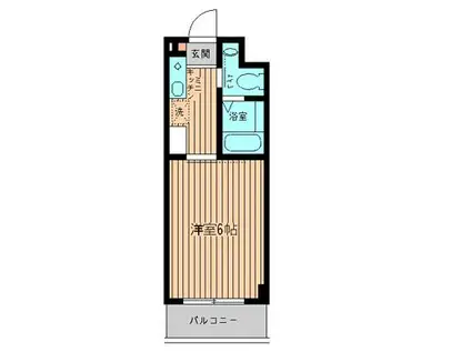 レヤーノ新宿(1K/4階)の間取り写真