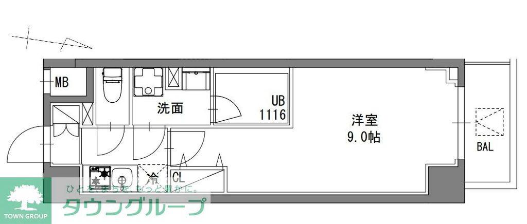 S-RESIDENCE東陽町FELIZ(1K/6階)の間取り写真