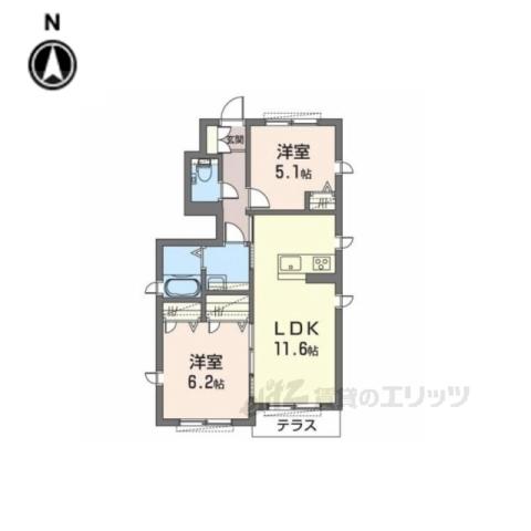 100MILEHOUSE(3LDK/1階)の間取り写真