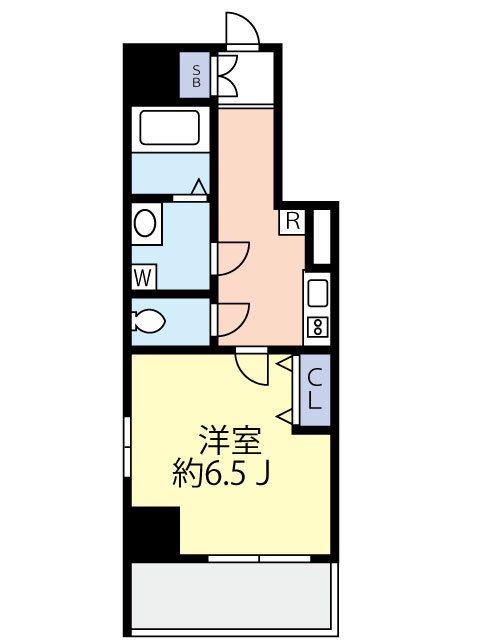 グランヴァン住吉駅前(1K/10階)の間取り写真