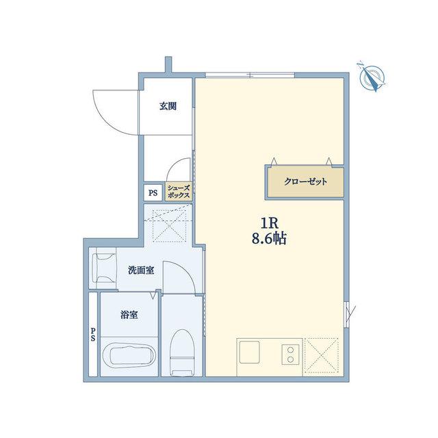 J-ARC武蔵小山II(ワンルーム/2階)の間取り写真