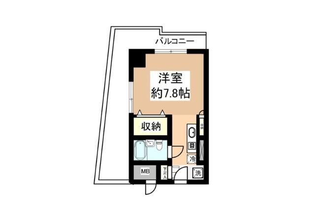 シティフォーラム新小平(ワンルーム/5階)の間取り写真