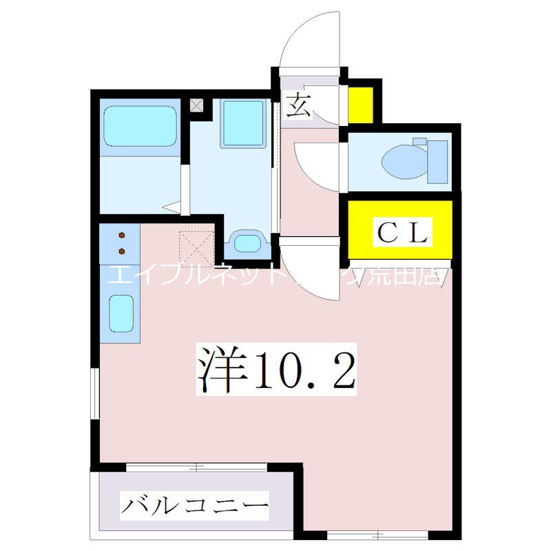 YSBLD.22(ワンルーム/5階)の間取り写真
