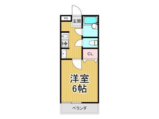 アーバンジャングルプレース174N(1K/2階)の間取り写真