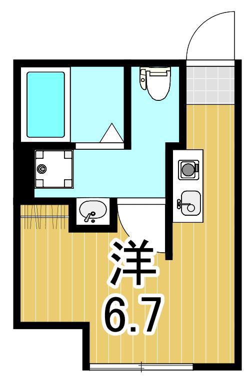 フィオーネ亀有(ワンルーム/2階)の間取り写真
