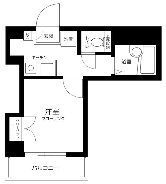 プレール渋谷壱番館(1K/4階)の間取り写真