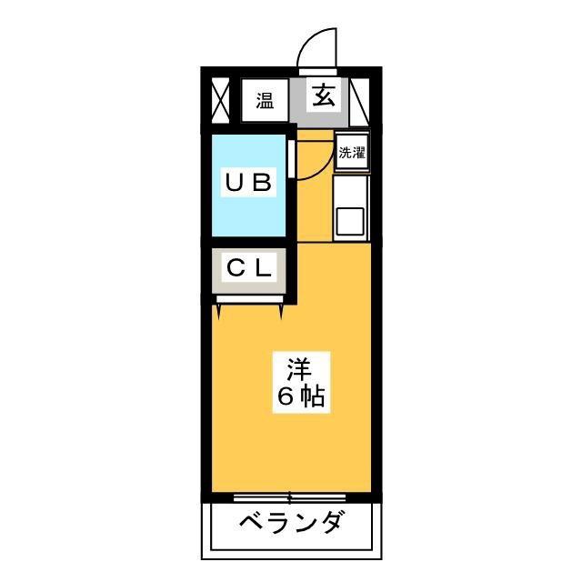 アメニティ92(ワンルーム/3階)の間取り写真