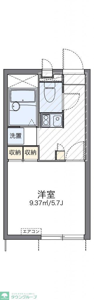 レオパレス喜十(1K/1階)の間取り写真