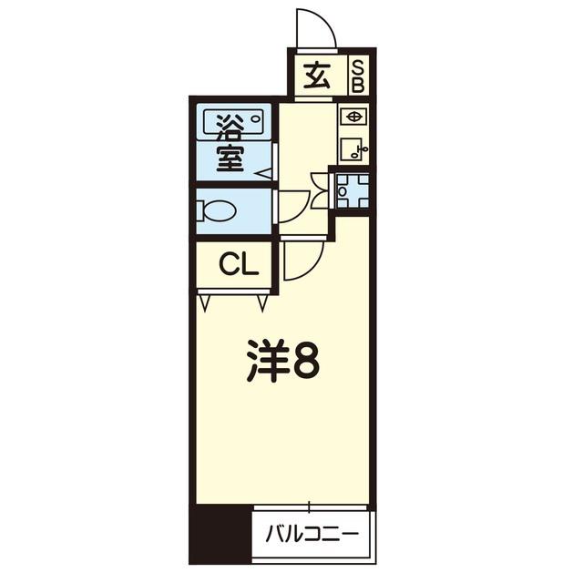 フォルム本荘 306号(1K/3階)の間取り写真