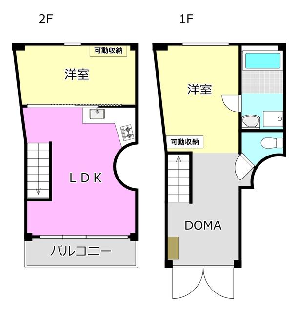 CURVA(2LDK/2階)の間取り写真