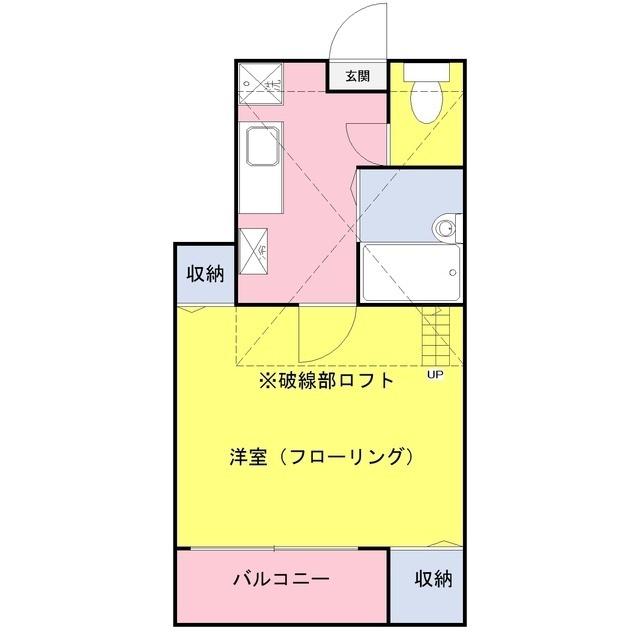 ウェルストリーム(1K/1階)の間取り写真