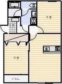 フェニックス(2LDK/3階)の間取り写真