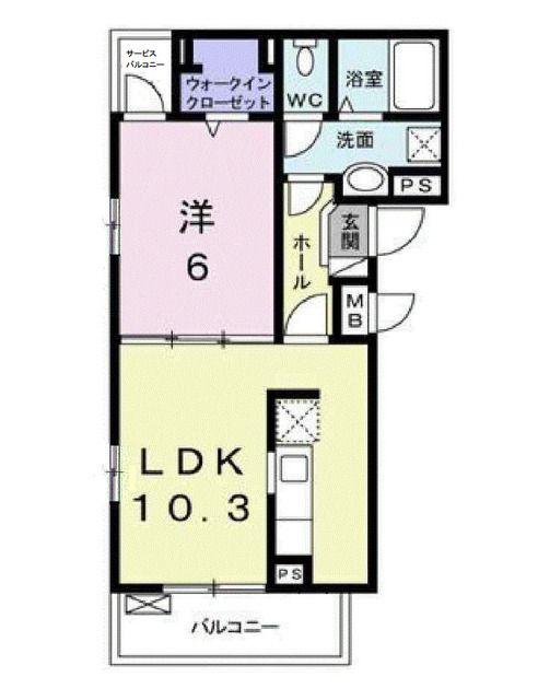 伊豆箱根鉄道駿豆線 三島広小路駅 徒歩24分 3階建 築5年(1LDK/2階)の間取り写真