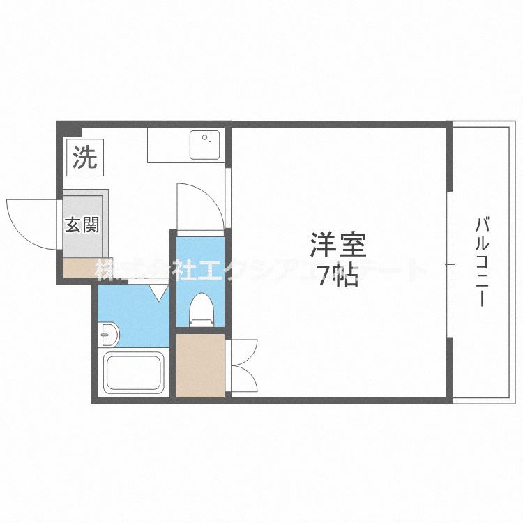 PLANEX-3SUN-RISE(1K/2階)の間取り写真
