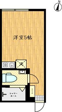 レジデンスパーク川崎(ワンルーム/3階)の間取り写真