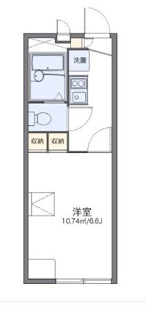 レオパレスベル芦屋(1K/2階)の間取り写真