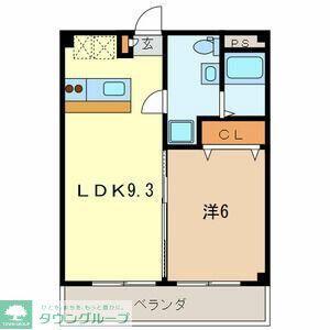 フローレス10番館 914257(1LDK/1階)の間取り写真